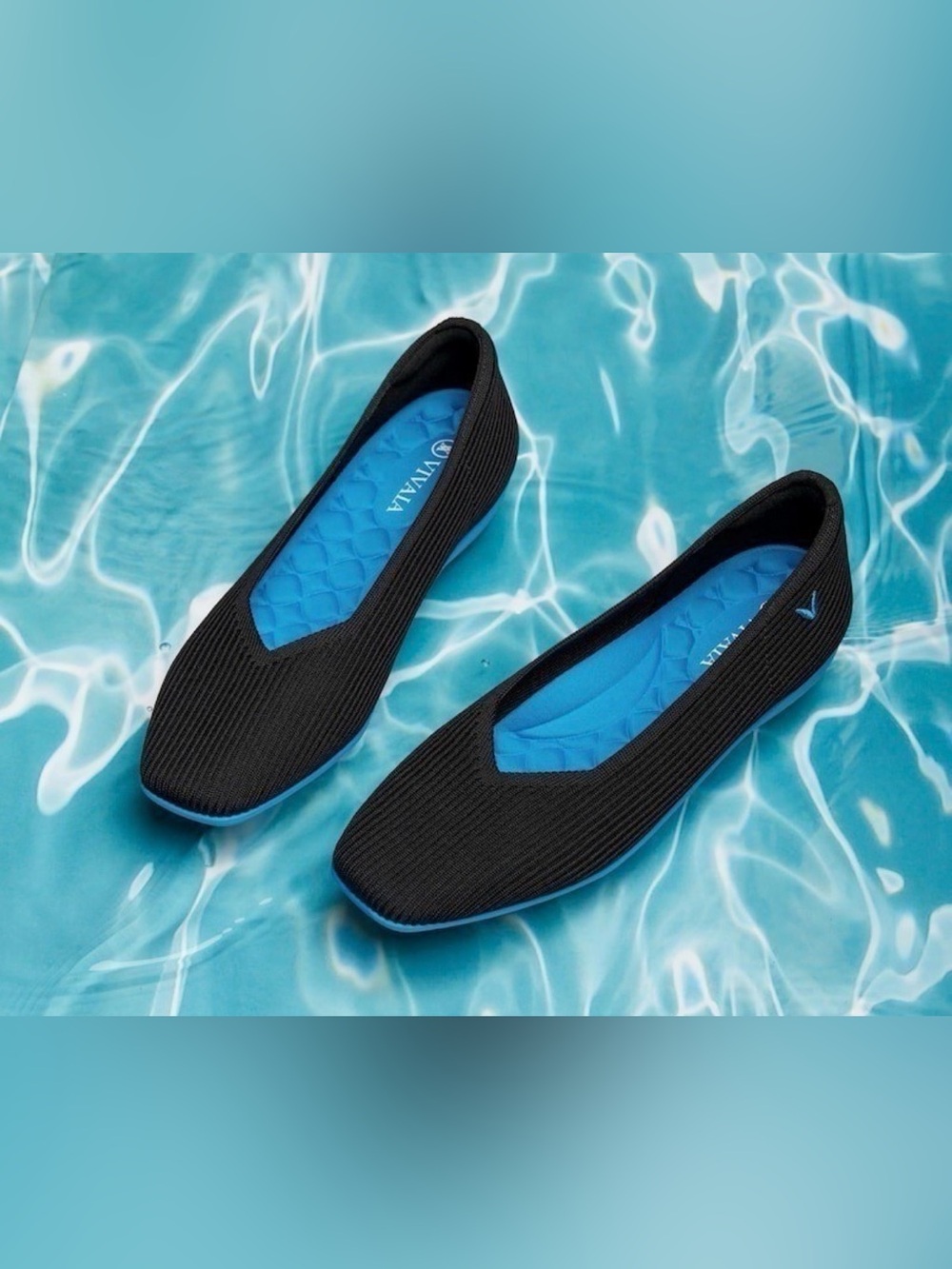 EUC Vivaia Light Weight Square Toe Ballet Flats Margot Walker